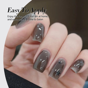 Jelly Gel Polish TS27 Black Aura 15ml HEMA/TPO FREE Gel Nail Polish BORN PRETTY 