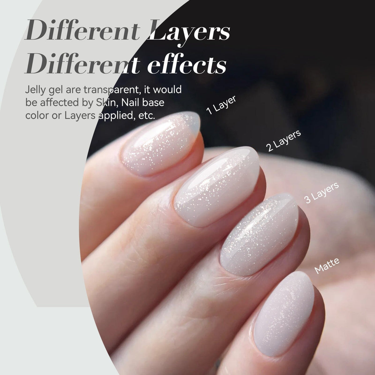 Jelly Gel Polish TS05 Moonlight Milk 15ml HEMA/TPO FREE Gel Nail Polish BORN PRETTY 