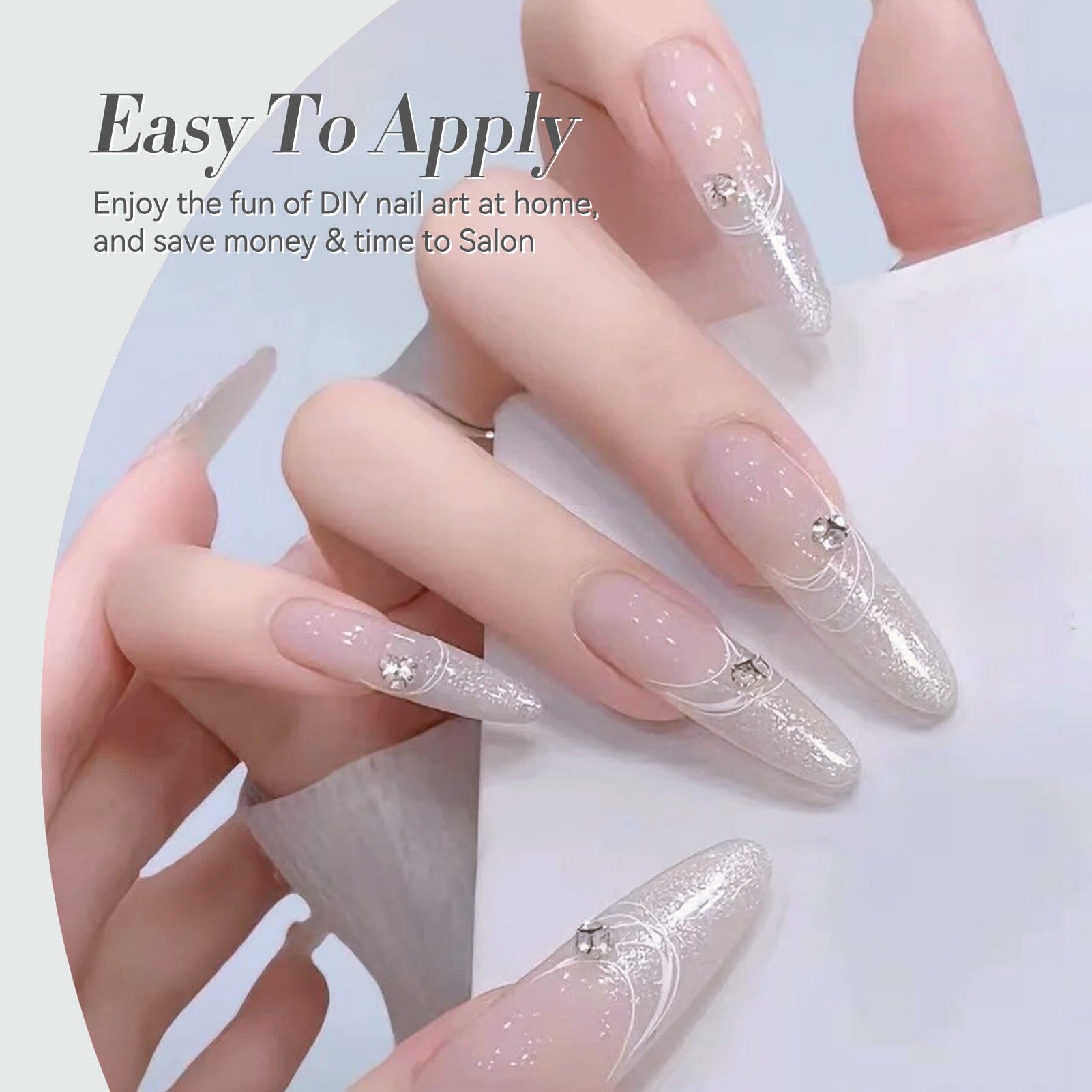 Jelly Gel Polish TS05 Moonlight Milk 15ml HEMA/TPO FREE Gel Nail Polish BORN PRETTY 