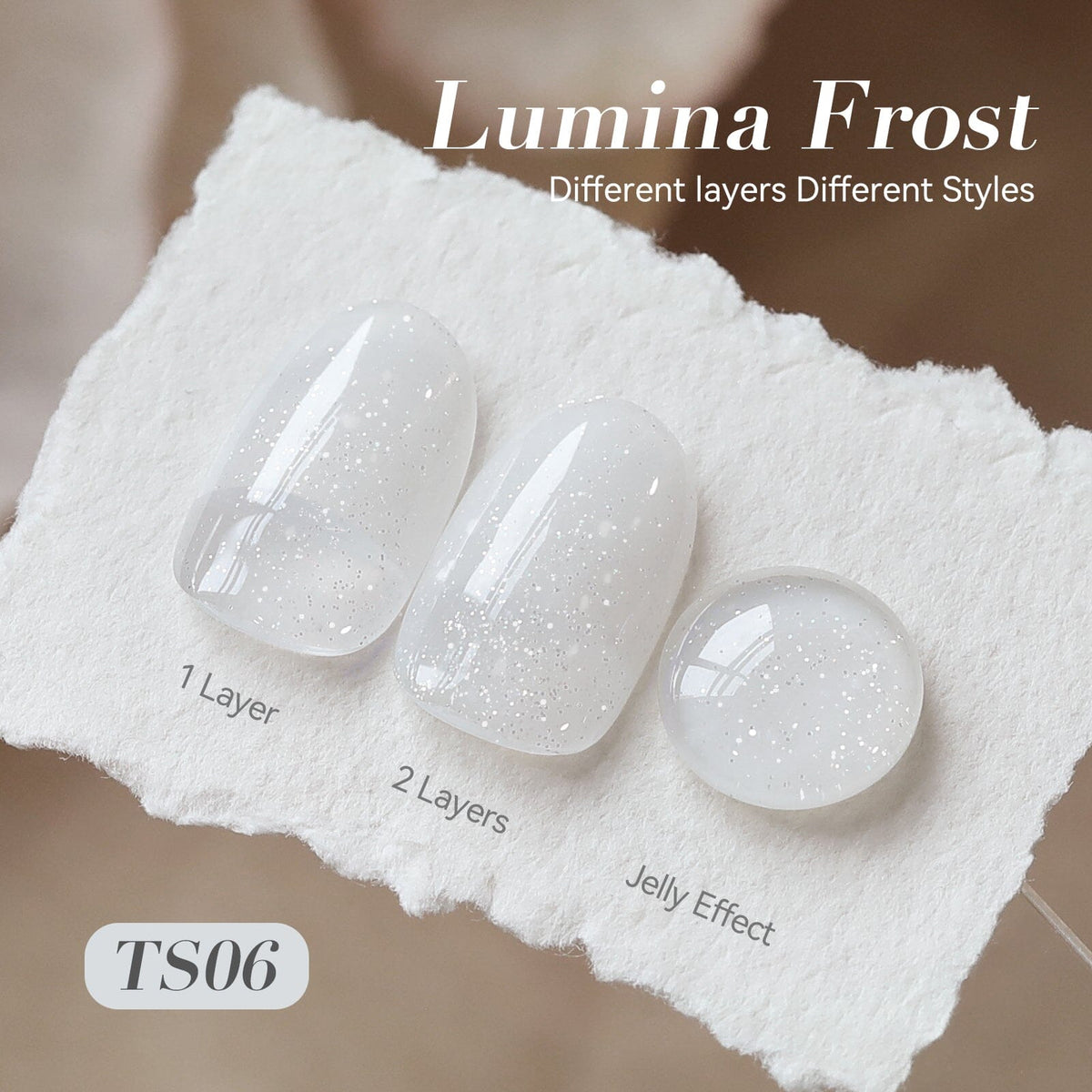 Jelly Gel Polish TS06 Lumina Frost 15ml HEMA/TPO FREE Gel Nail Polish BORN PRETTY 
