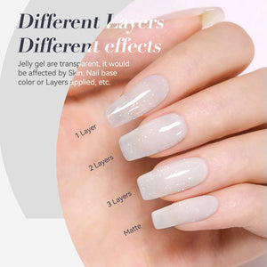 Jelly Gel Polish TS06 Lumina Frost 15ml HEMA/TPO FREE Gel Nail Polish BORN PRETTY 