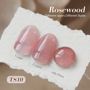 Jelly Gel Polish TS10 Rosewood 15ml HEMA/TPO FREE Gel Nail Polish BORN PRETTY 