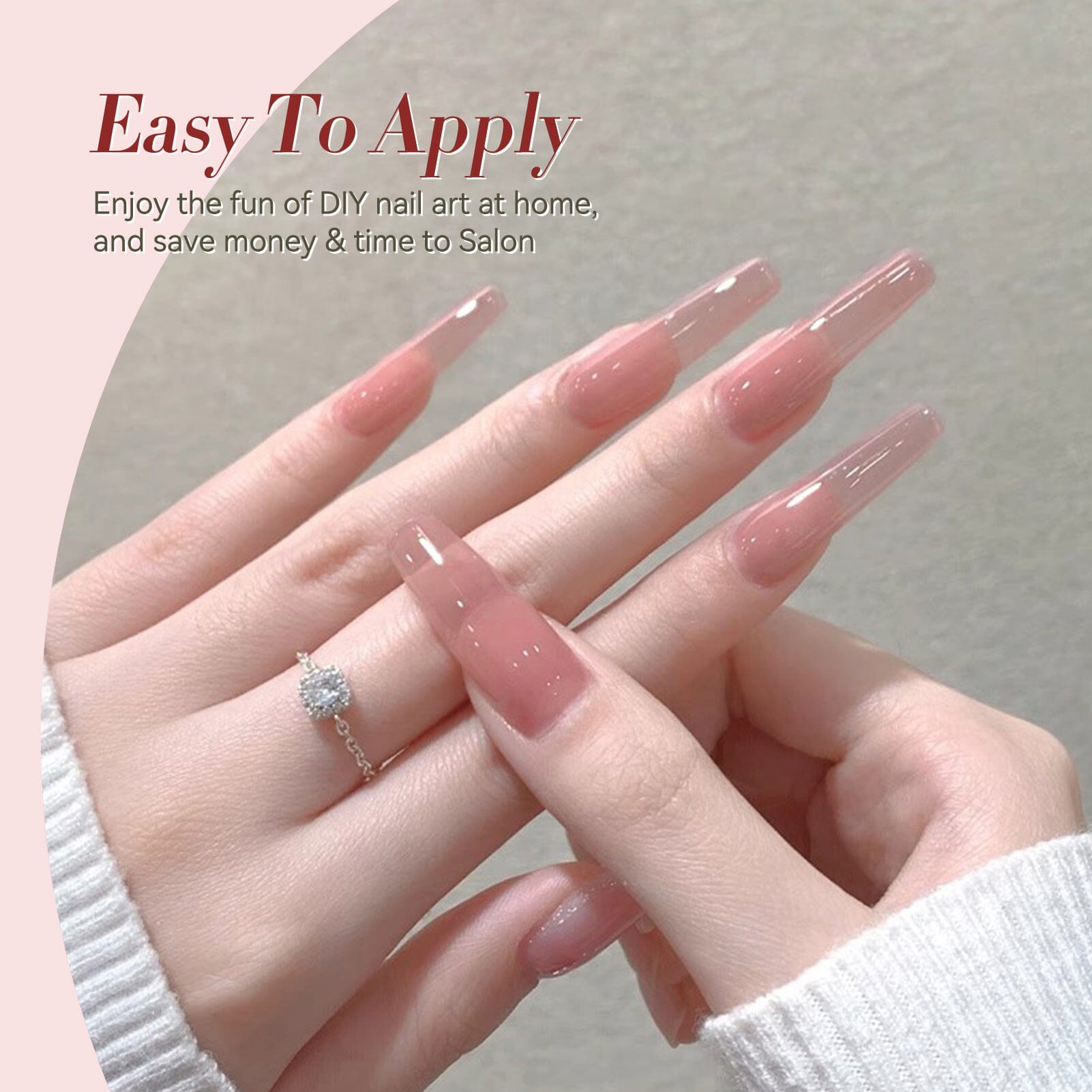 Jelly Gel Polish TS10 Rosewood 15ml HEMA/TPO FREE Gel Nail Polish BORN PRETTY 