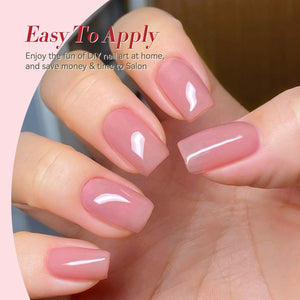 Jelly Gel Polish TS11 Soft Petal 15ml HEMA/TPO FREE Gel Nail Polish BORN PRETTY 