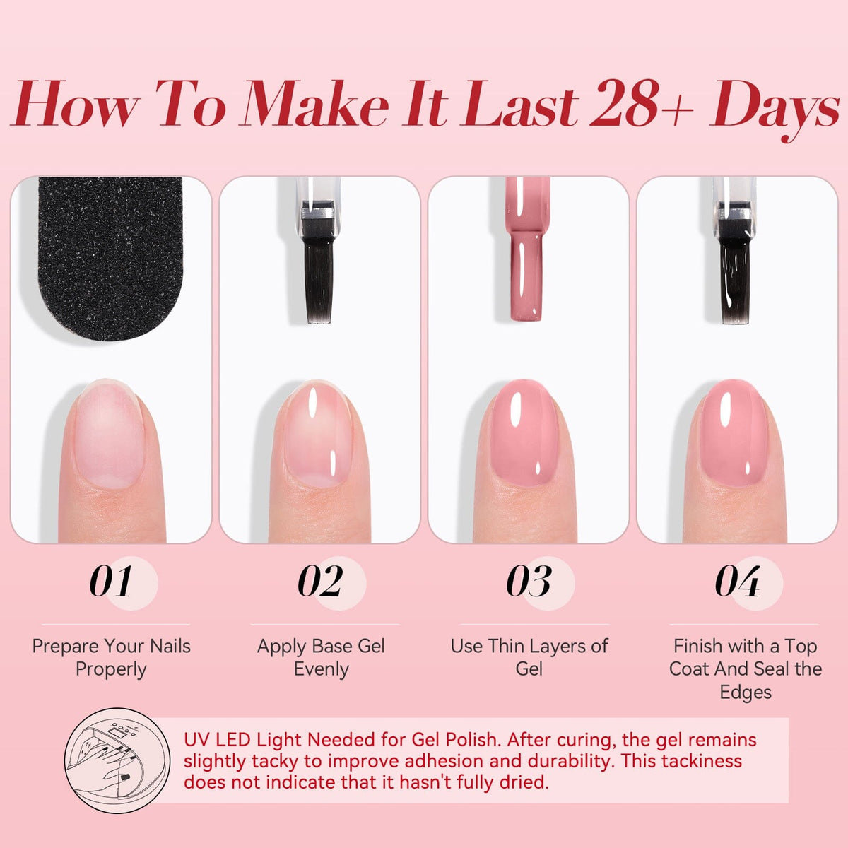 Jelly Gel Polish TS11 Soft Petal 15ml HEMA/TPO FREE Gel Nail Polish BORN PRETTY 