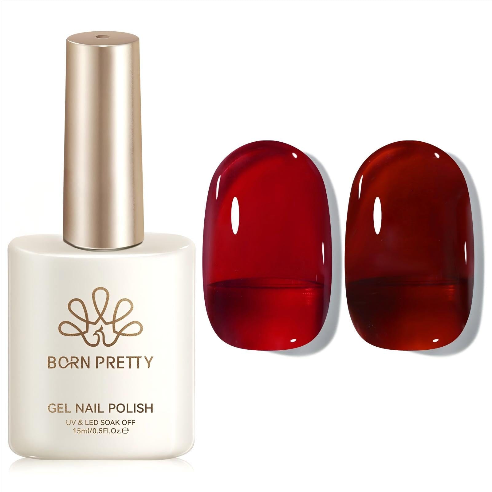 Jelly Gel Polish TS23 Flamingo Glow 15ml Gel Nail Polish BORN PRETTY 