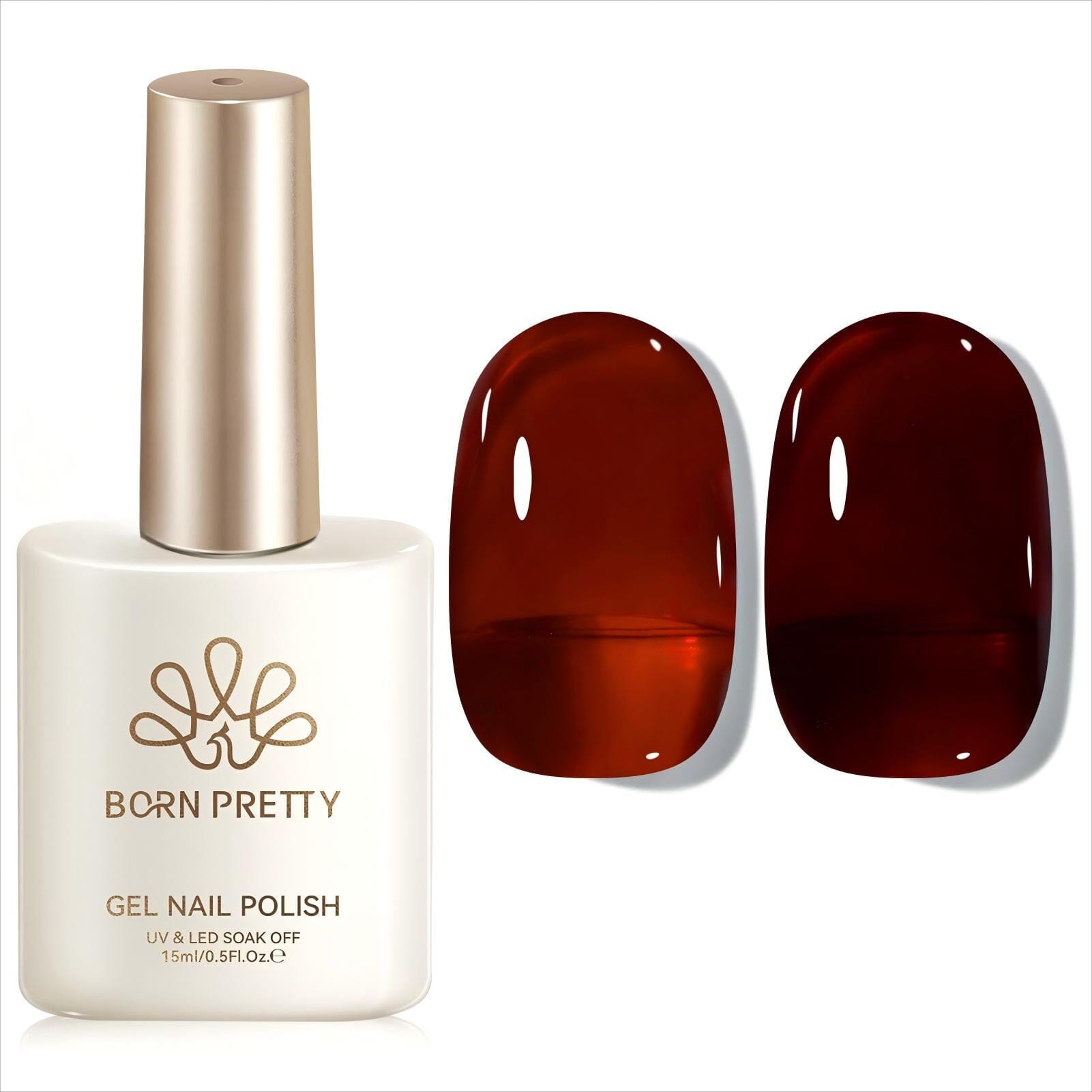 Jelly Gel Polish TS24 Scarlet Heat 15ml Gel Nail Polish BORN PRETTY 