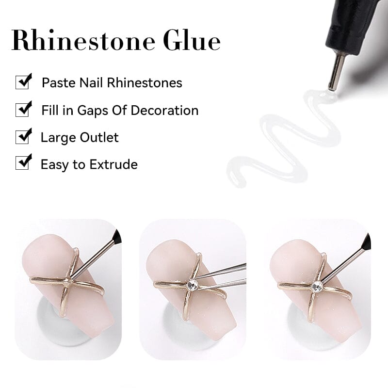 Rhinestone Glue Gel 10ml Gel Nail Polish LILYCUTE 