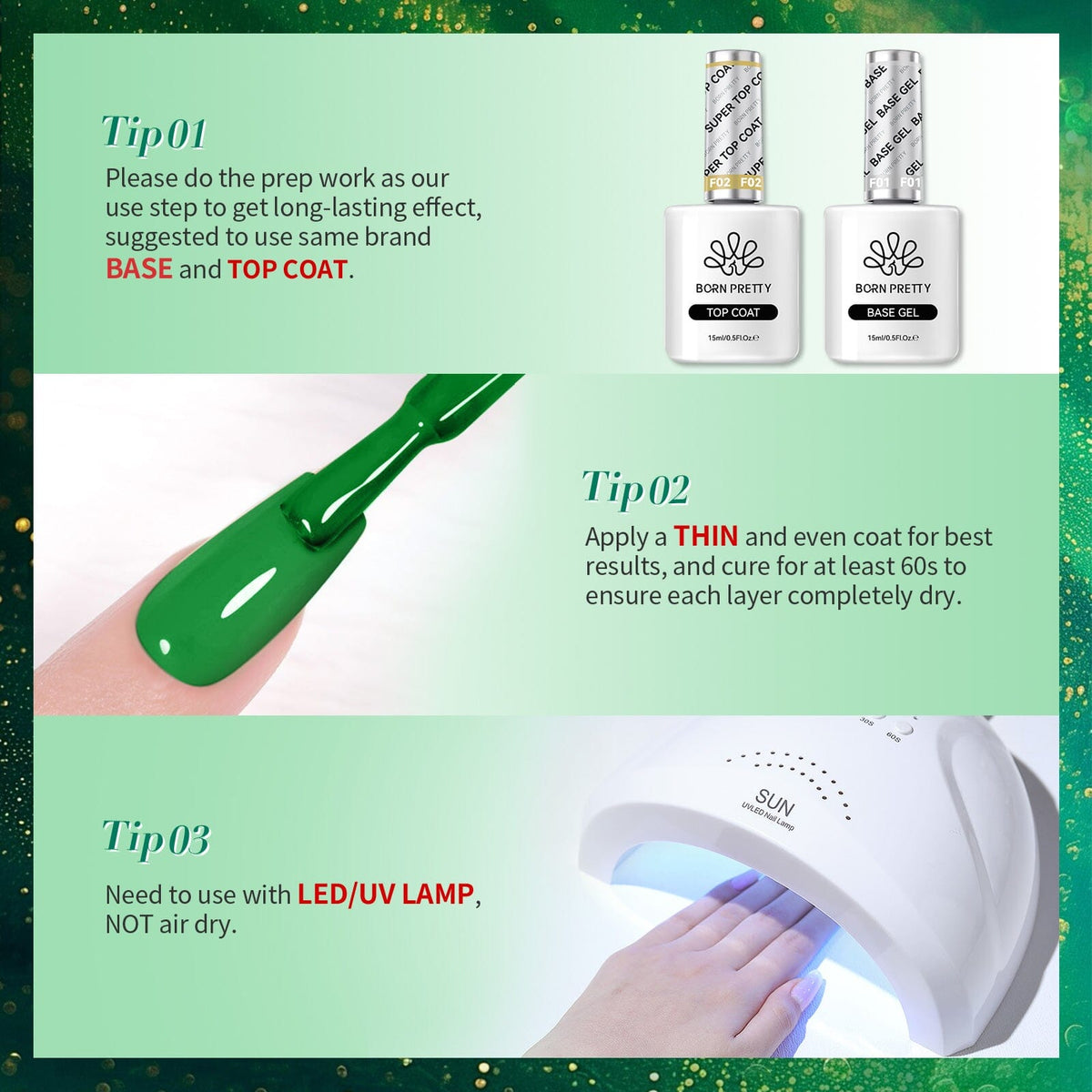 6 Colors HEMA/TPO FREE Gel Polish Set S23 Forest Mood 7ml Gel Nail Polish BORN PRETTY 