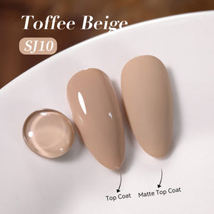 Color Nail Gel SJ10 Toffee Beige 15ml HEMA/TPO FREE Gel Nail Polish BORN PRETTY 
