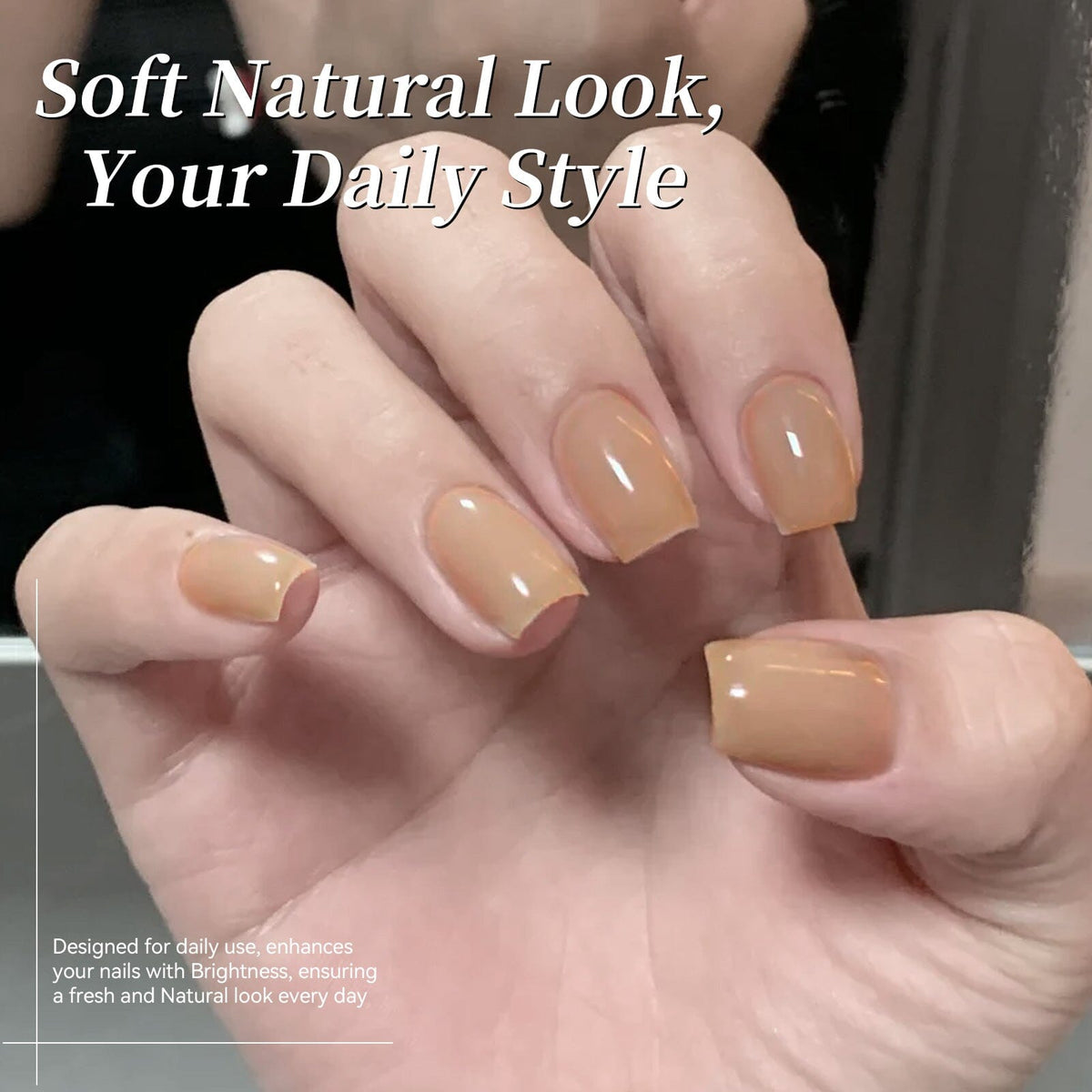 Color Nail Gel SJ10 Toffee Beige 15ml HEMA/TPO FREE Gel Nail Polish BORN PRETTY 