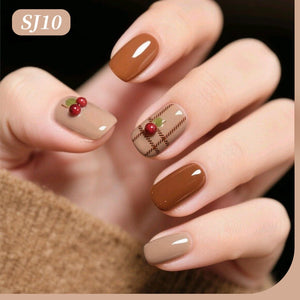 Color Nail Gel SJ10 Toffee Beige 15ml HEMA/TPO FREE Gel Nail Polish BORN PRETTY 