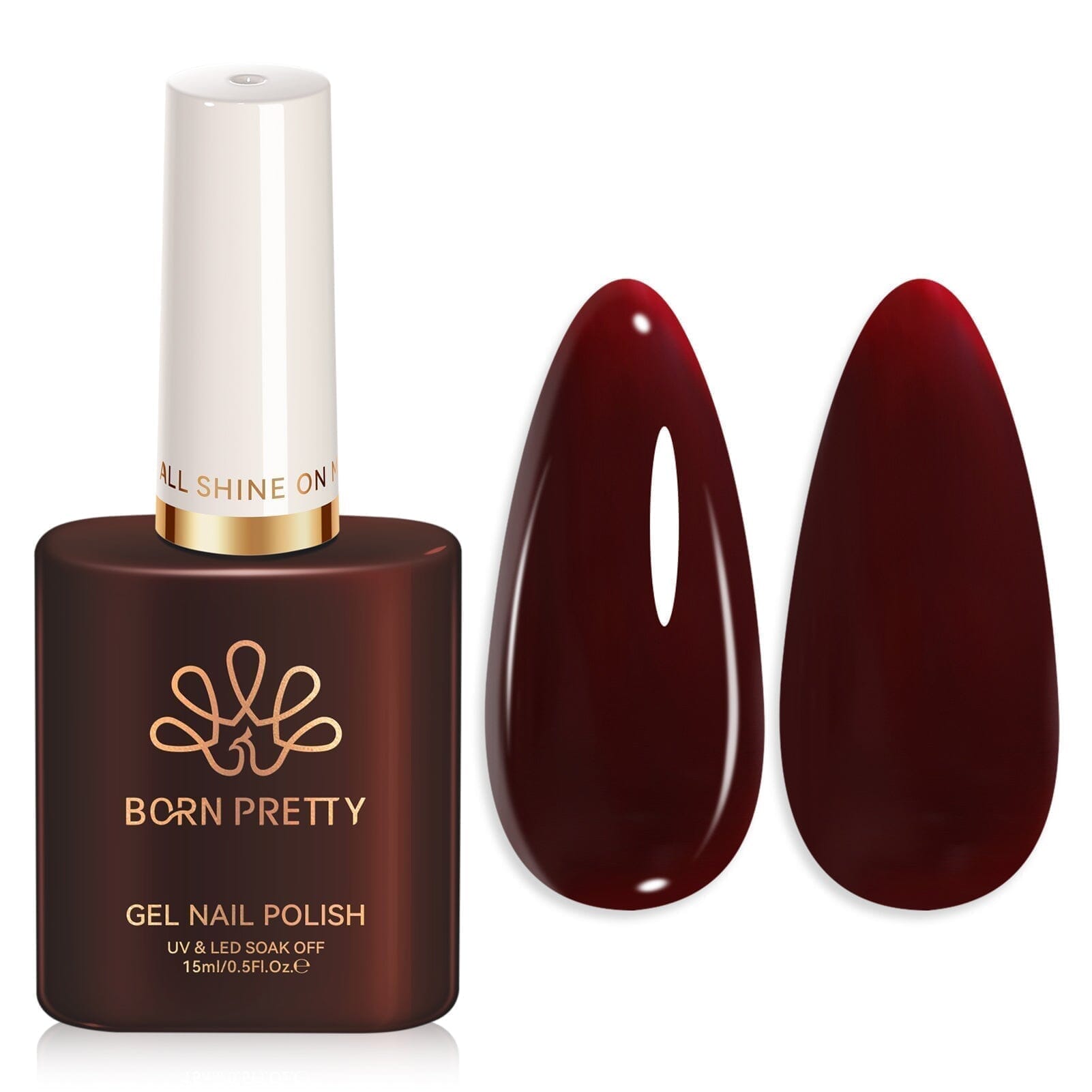 Color Nail Gel SJ11 Dark Cherry 15ml Gel Nail Polish BORN PRETTY 