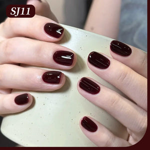 Color Nail Gel SJ11 Dark Cherry 15ml HEMA/TPO FREE Gel Nail Polish BORN PRETTY 