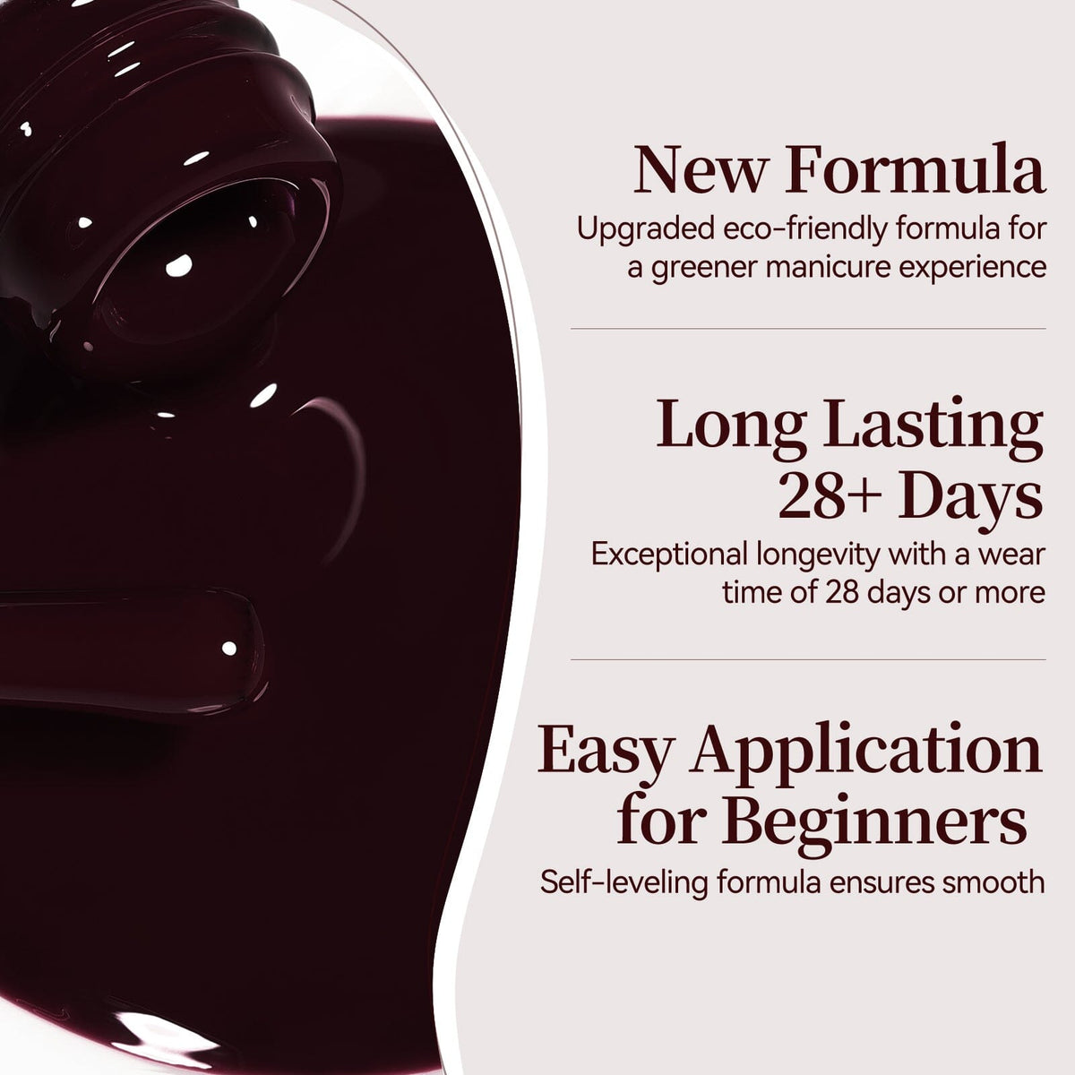 Color Nail Gel SJ11 Dark Cherry 15ml Gel Nail Polish BORN PRETTY 