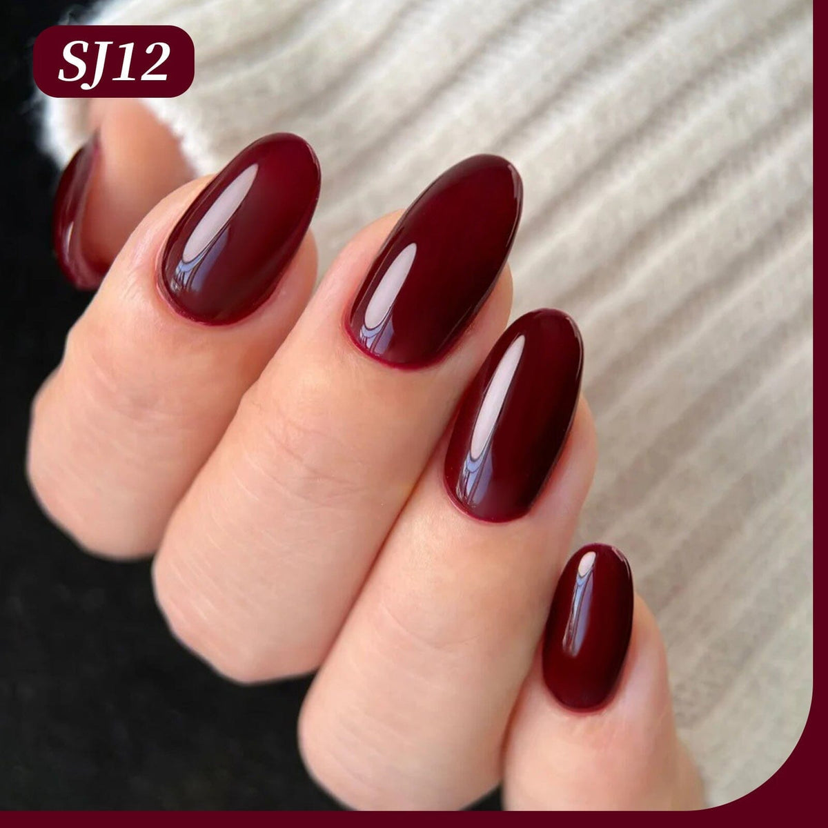 Color Nail Gel SJ12 Plum Rouge 15ml HEMA/TPO FREE Gel Nail Polish BORN PRETTY 