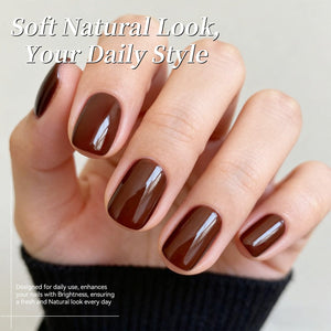 Color Nail Gel SJ05 Cocoa Brown 15ml HEMA/TPO FREE Gel Nail Polish BORN PRETTY 