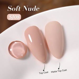 Color Nail Gel SJ08 Soft Nude 15ml HEMA/TPO FREE Gel Nail Polish BORN PRETTY 
