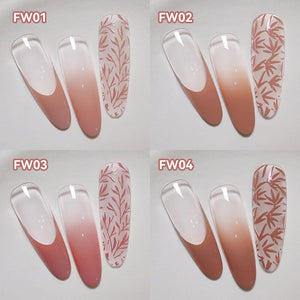 4 Colors 4 in 1 Pat Painting Gel Flora Wisp Gel Nail Polish UR SUGAR 
