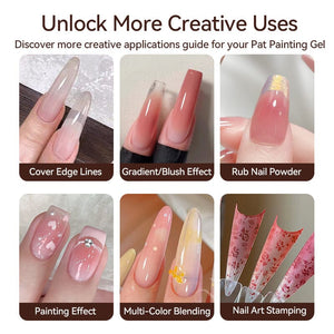 4 Colors 4 in 1 Pat Painting Gel Mist Murmur Gel Nail Polish UR SUGAR 