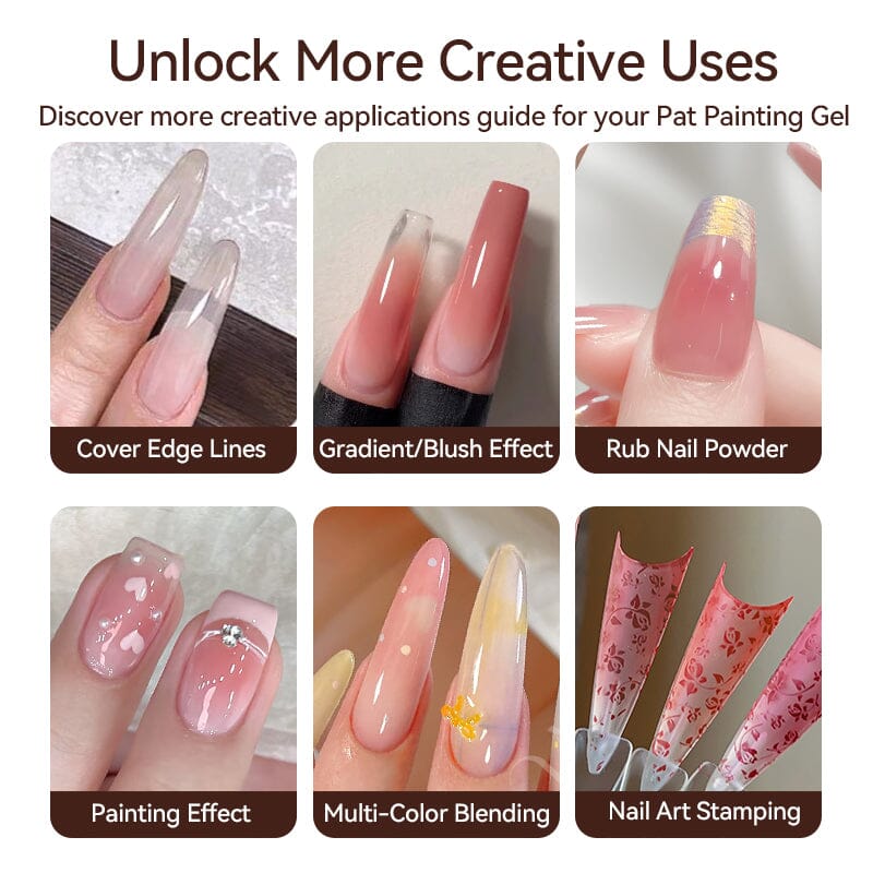 4 Colors 4 in 1 Pat Painting Gel Mist Murmur Gel Nail Polish UR SUGAR 
