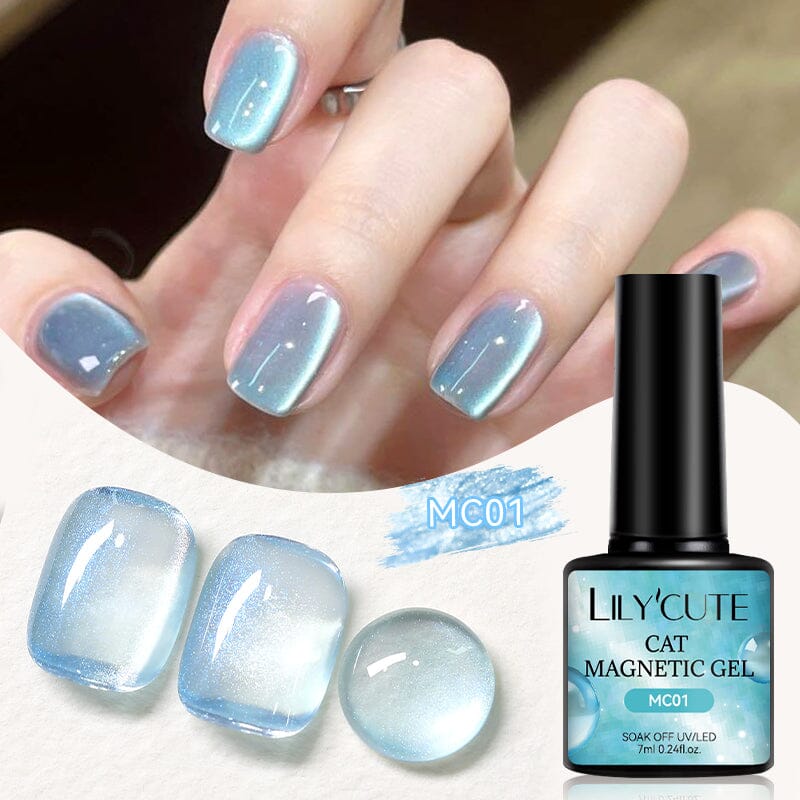Glass Cat Magnetic Gel MC01 7ml Gel Nail Polish LILYCUTE 