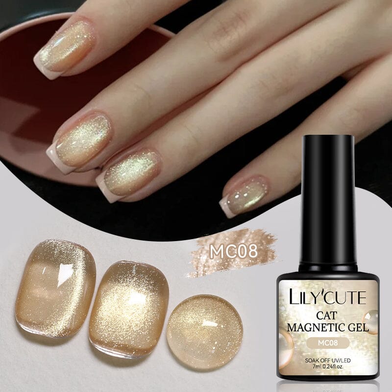 Glass Cat Magnetic Gel MC08 7ml Gel Nail Polish LILYCUTE 