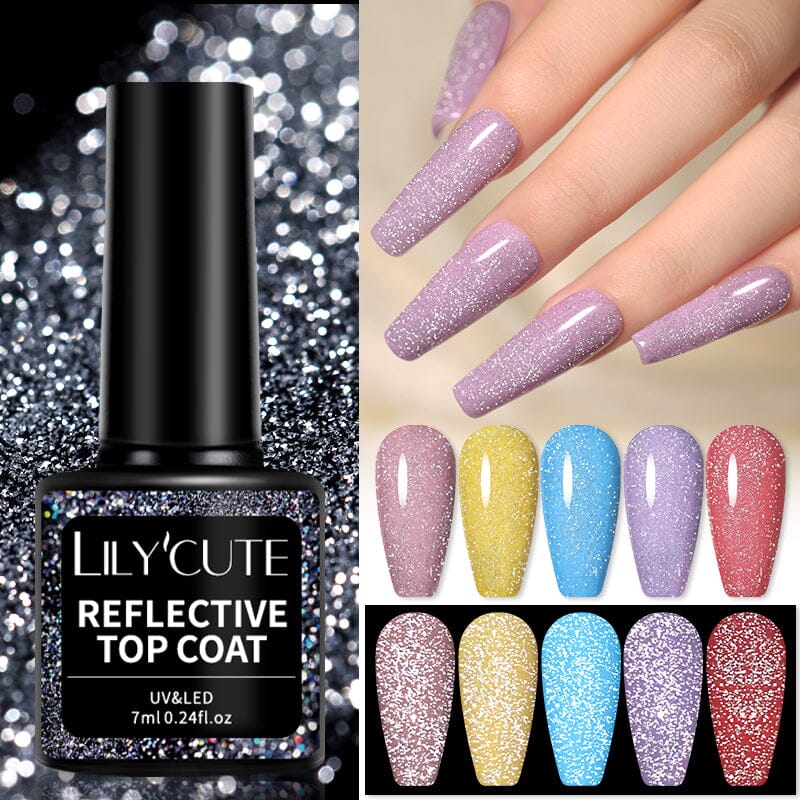 Reflective Top Coat 7ml Gel Nail Polish LILYCUTE 