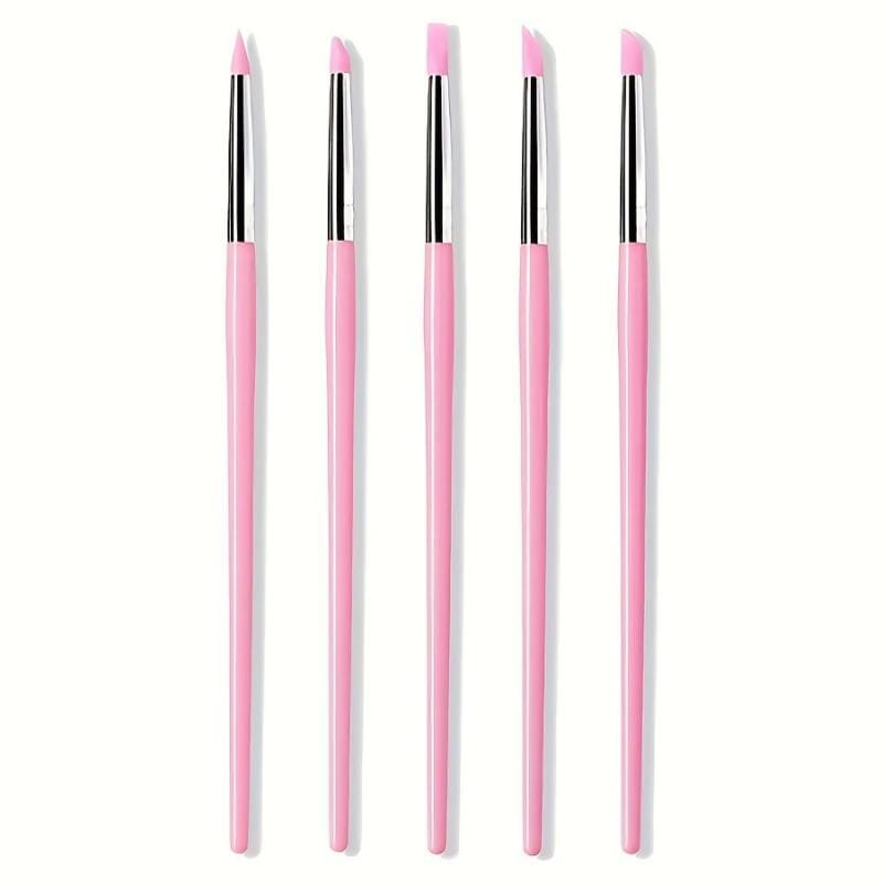 5pcs Pink Silicon Pressing Pen Set Tools & Accessories No Brand 