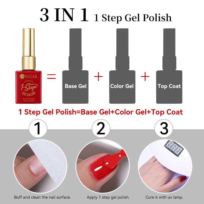 1 Step Gel Polish ST09 15ml Gel Nail Polish UR SUGAR 