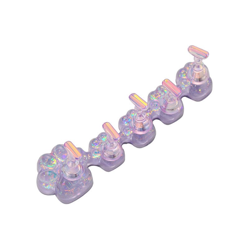 Purple Cat Claw Nail Stand Tools & Accessories No Brand 