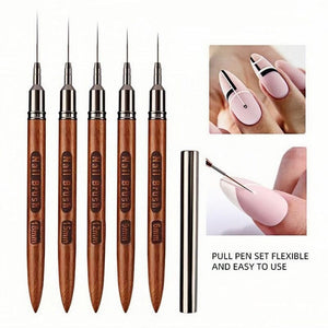 Wooden Handle Nail Liner Brush Tools & Accessories No Brand 