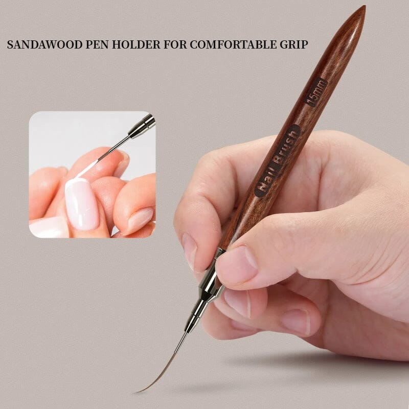 Wooden Handle Nail Liner Brush Tools & Accessories No Brand 