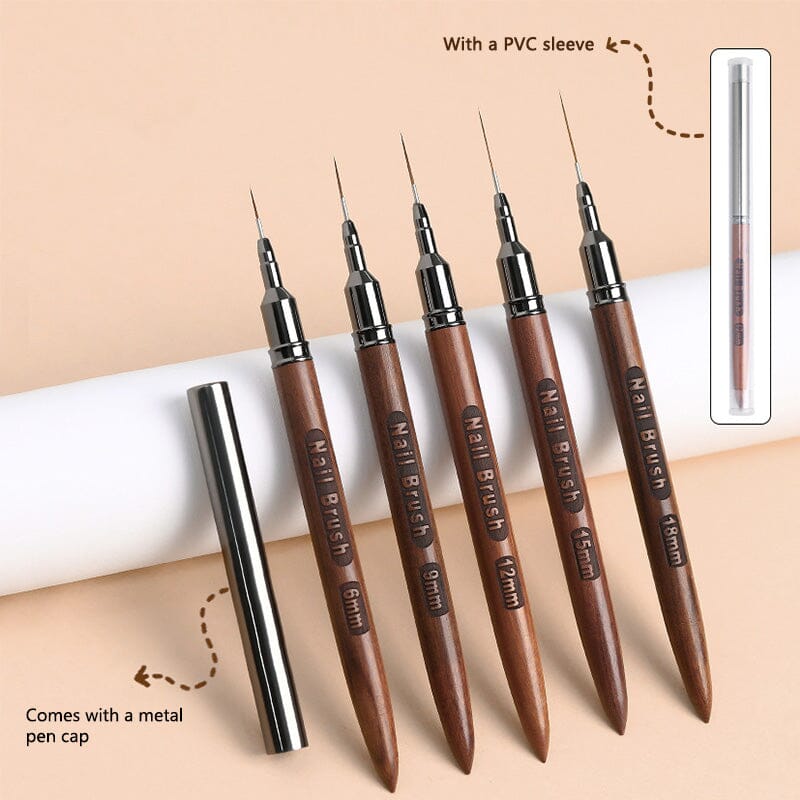 Wooden Handle Nail Liner Brush Tools & Accessories No Brand 