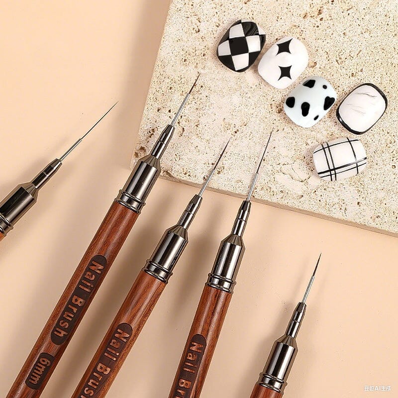 Wooden Handle Nail Liner Brush Tools & Accessories No Brand 
