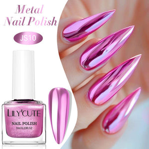 Metal Nail Polish JS10 7ml Nail Polish LILYCUTE 