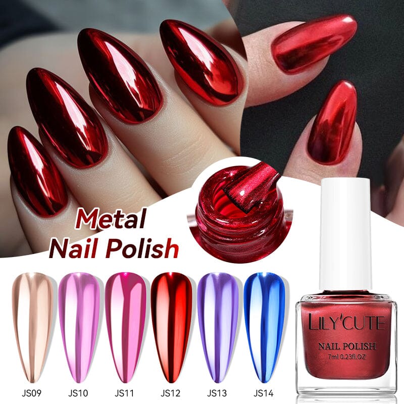 Metal Nail Polish JS12 7ml Nail Polish LILYCUTE 
