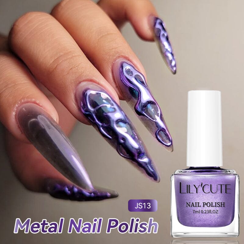 Metal Nail Polish JS13 7ml Nail Polish LILYCUTE 