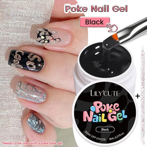 Poke Nail Gel Black 8ml Gel Nail Polish LILYCUTE 