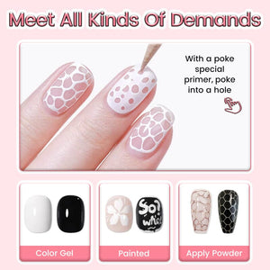 Poke Nail Gel Black 8ml Gel Nail Polish LILYCUTE 