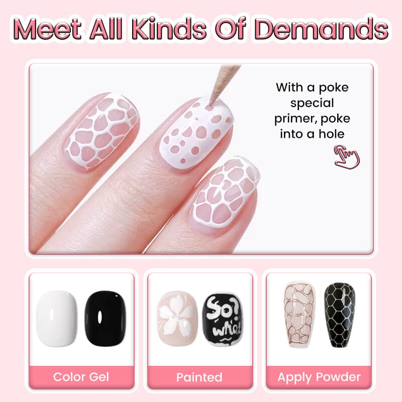 Poke Nail Gel Black 8ml Gel Nail Polish LILYCUTE 