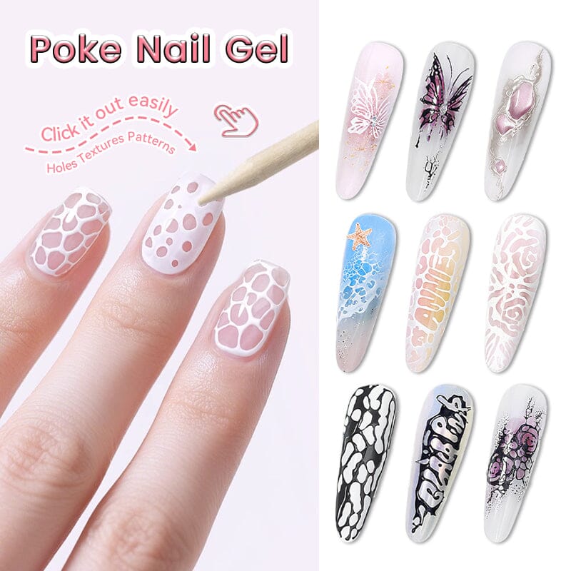 Poke Nail Gel Black 8ml Gel Nail Polish LILYCUTE 