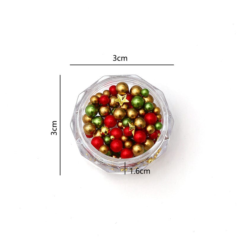 1 Box Christmas Nail Decorations YH389-01 Nail Art No Brand 