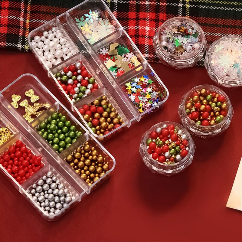 6 Grids Christmas Nail Decorations YH338-85 Nail Art No Brand 