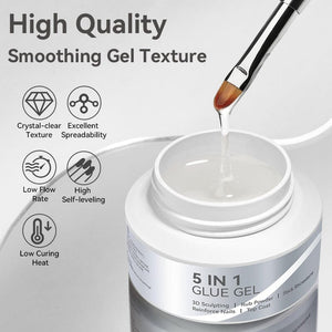 5 IN 1 Glue Gel 30g Gel Nail Polish BORN PRETTY 
