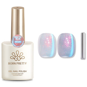 Colored Cat Magnetic Gel MY241 Arctic Blue 15ml Gel Nail Polish BORN PRETTY 