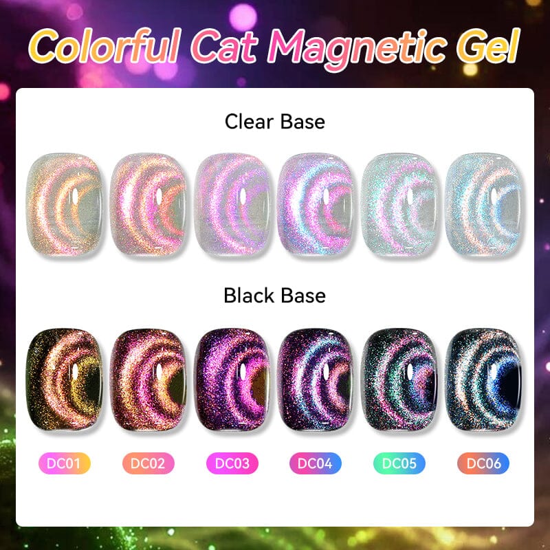 Colorful Cat Magnetic Gel DC01 7ml Gel Nail Polish LILYCUTE 