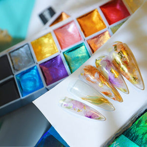 60 Colors Pearl Watercolor Pigment Nail Art No Brand 