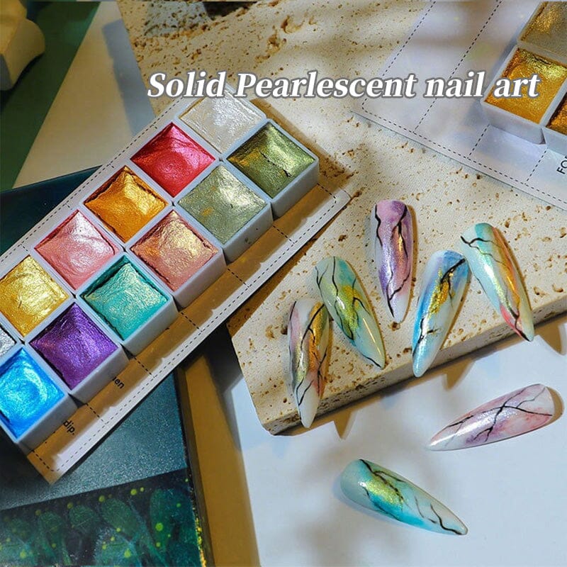 60 Colors Pearl Watercolor Pigment Nail Art No Brand 