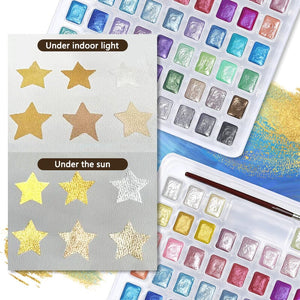 60 Colors Pearl Watercolor Pigment Nail Art No Brand 